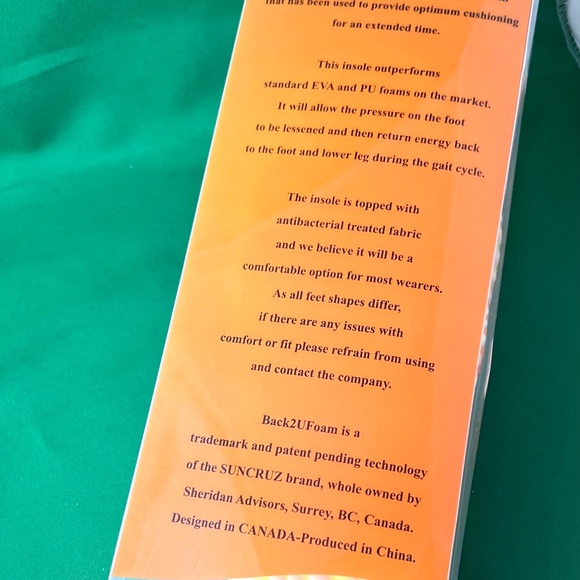 SUNCRUZ PERFORMANCE TPU INSOLES - Picture 11 of 11